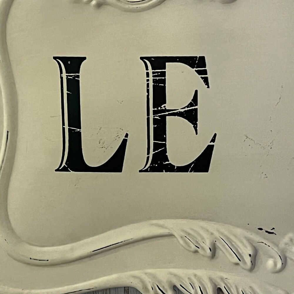 French Country Le Bain Ornate Bathroom Wall Sign Shabby Chic 17” x 12” - Picture 3 of 6